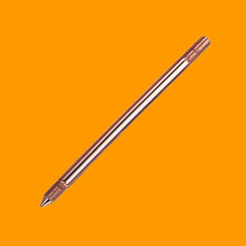 Copper Bonded Earth Rod and FittingsSolid Copper Earth ROD ( Externally Threaded)